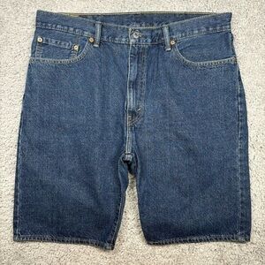 Levi's Shorts 505 Relaxed Fit Baggy Classic Casual Dark Wash Basic Streetwear